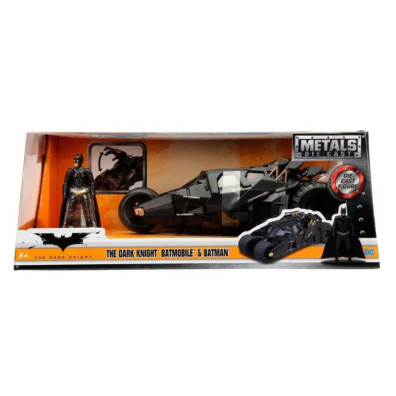 DC Comics Diecast Model 1/24 Batman The Dark Knight Batmobile – modelček iz tlačno litega materiala fotografija izdelka