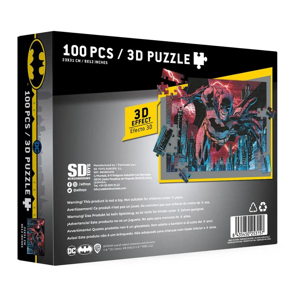 DC Comics sestavljanka s 3D-učinkom Batman Urban Legend (100 kosov) fotografija izdelka