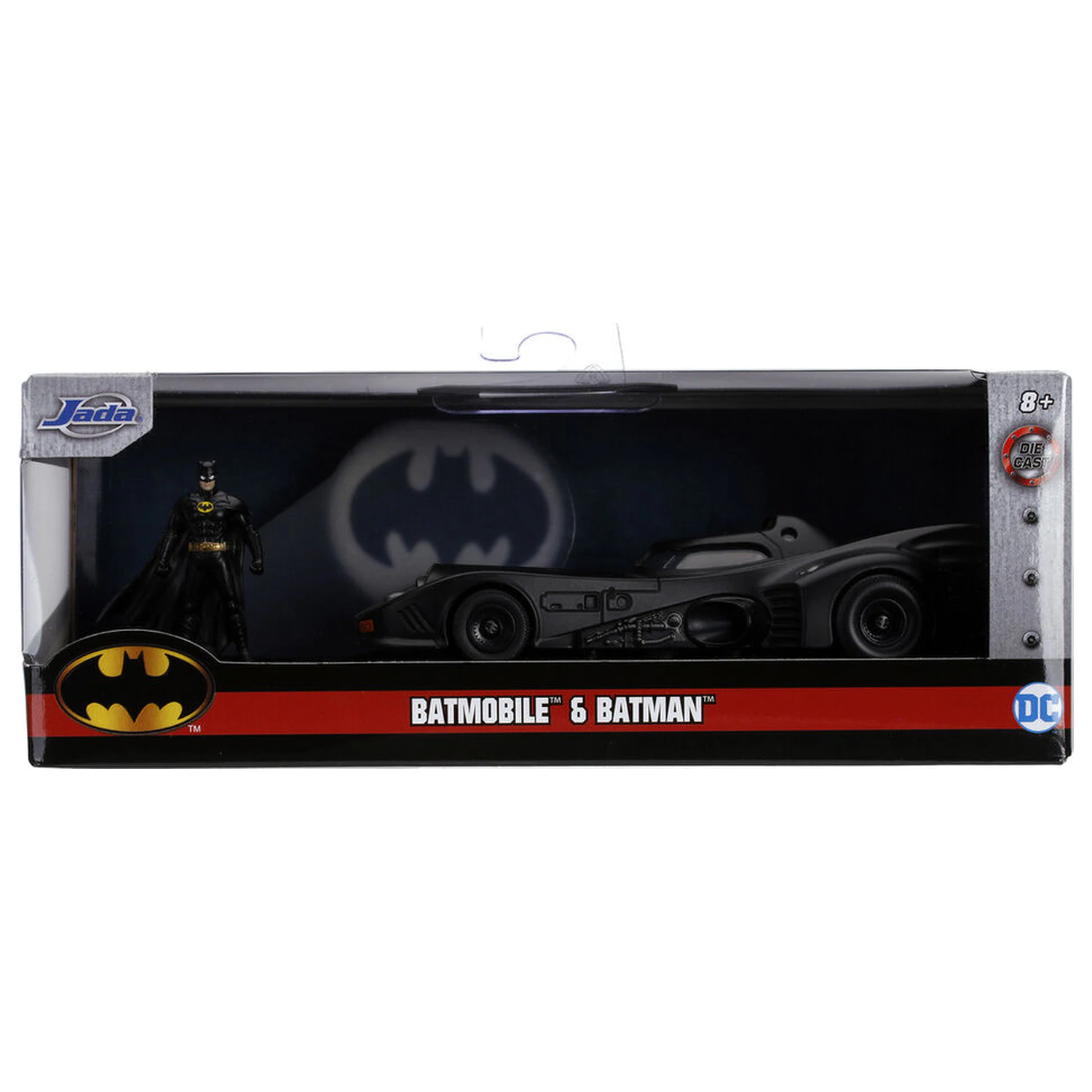 DC Comics Batmobil 1989 kovinski avtomobil + figura Batmana komplet fotografija izdelka