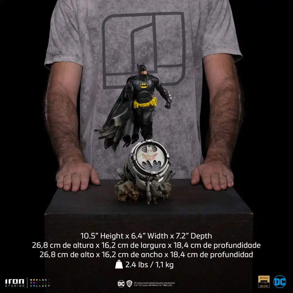 DC Comics BDS Art Scale Kip 1/10 Batman Deluxe (Black Version Exclusive) heo EU Exclusive 30 cm fotografija izdelka