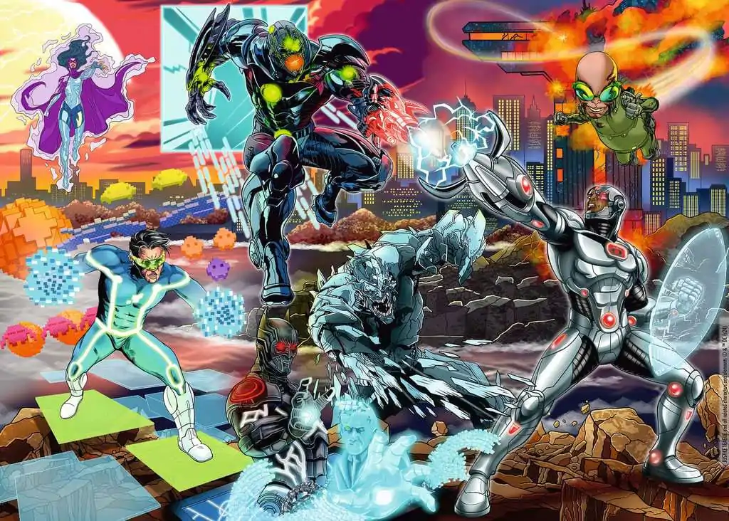 DC Comics sestavljanka Cyborg (1000 kosov) fotografija izdelka