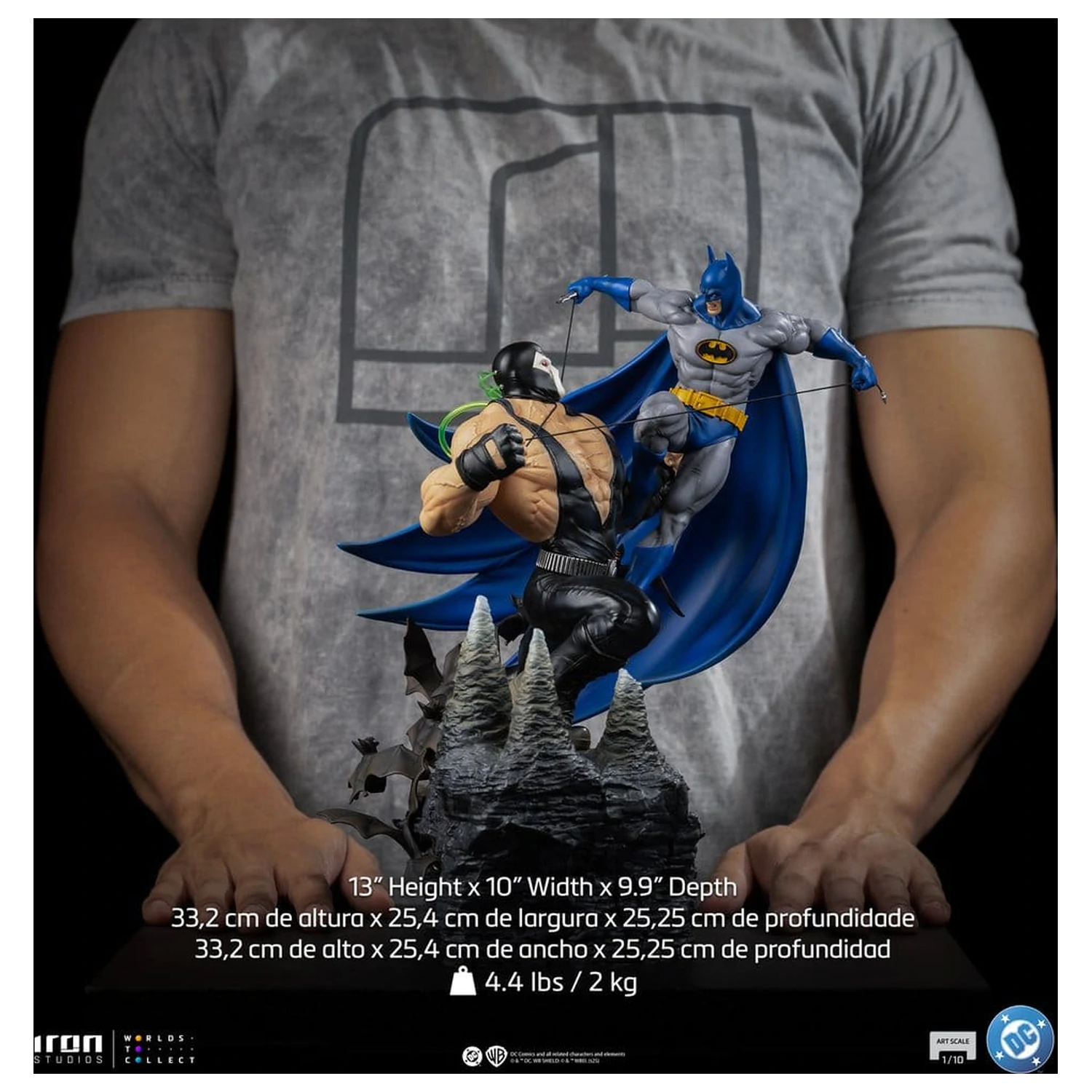 DC Comics Diorama 1/10 Batman proti Bane 33 cm fotografija izdelka