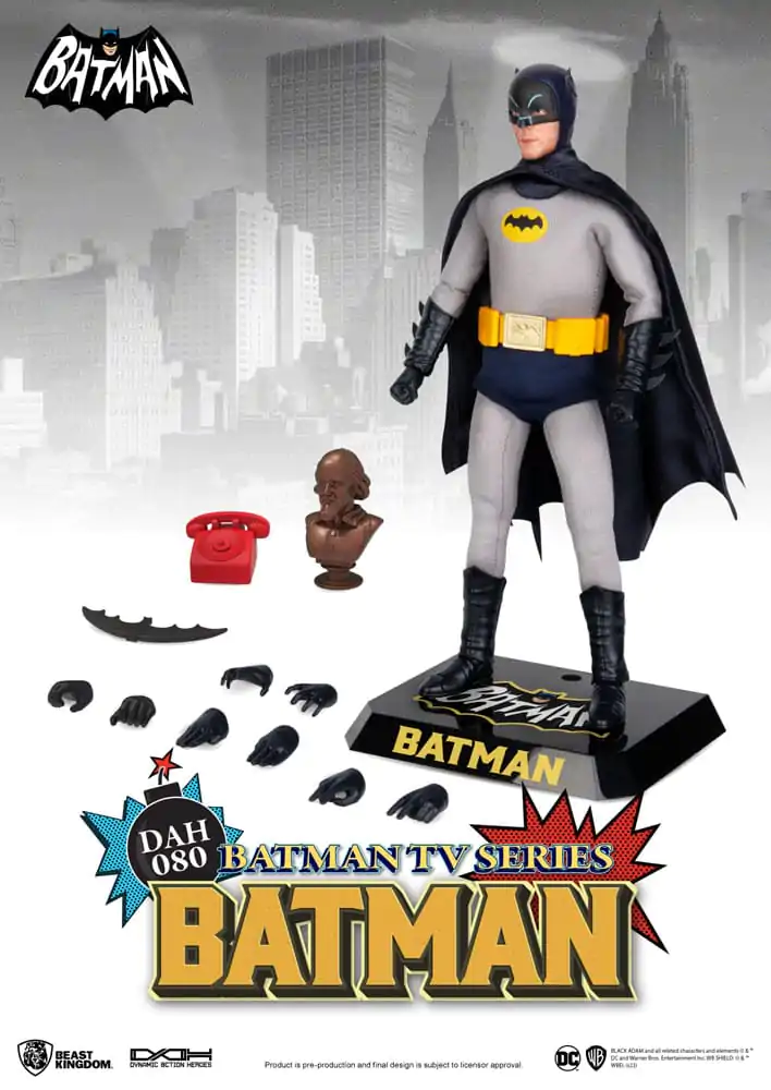 DC Comics Dynamic 8ction Heroes Akcijska Figura 1/9 Batman TV Series Batman 24 cm fotografija izdelka