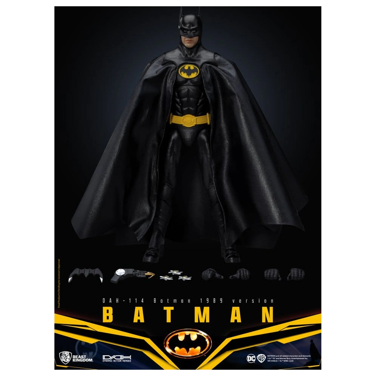 DC Comics Dynamic 8ction Heroes akcijska figura Batman 1989 Standard Version 21 cm fotografija izdelka