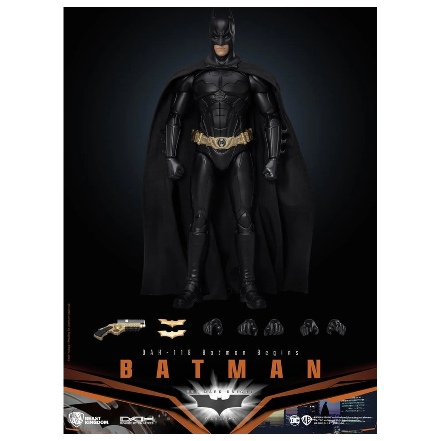 DC Comics Dynamic 8ction Heroes akcijska figura Batman (Batman Begins) 21 cm fotografija izdelka