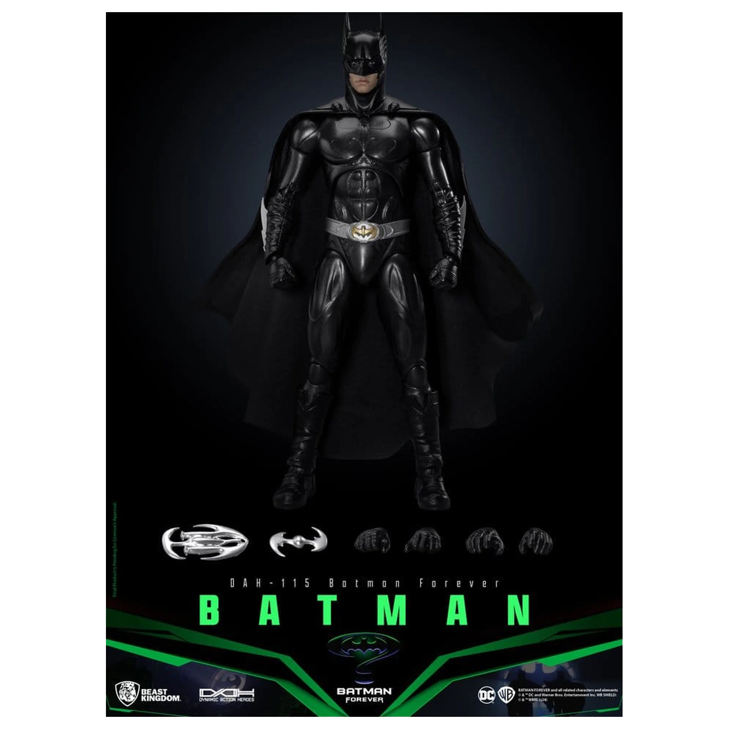 DC Comics Dynamic 8ction Heroes akcijska figura Batman (Batman Forever) 21 cm fotografija izdelka