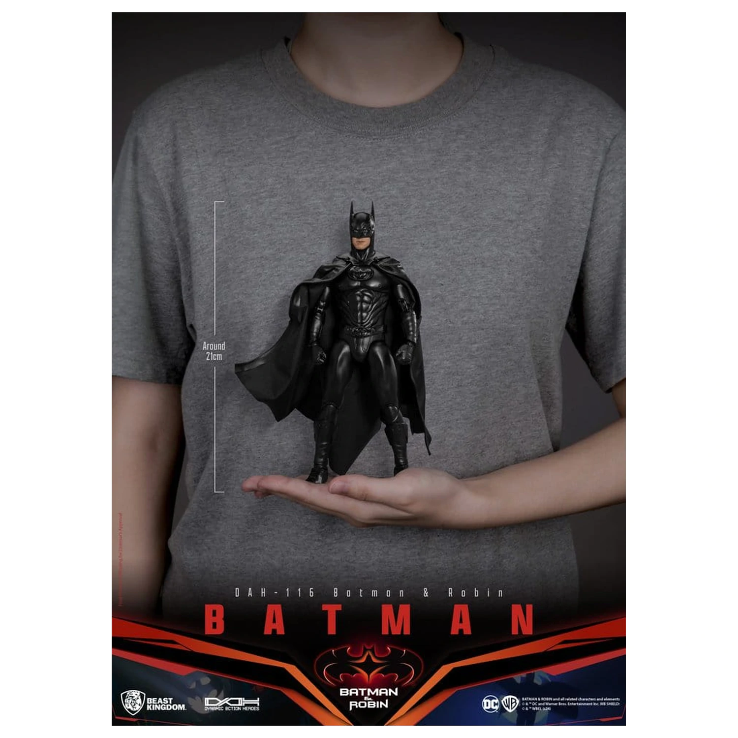 DC Comics Dynamic 8ction Heroes akcijska figura Batman (Batman & Robin) 21 cm fotografija izdelka