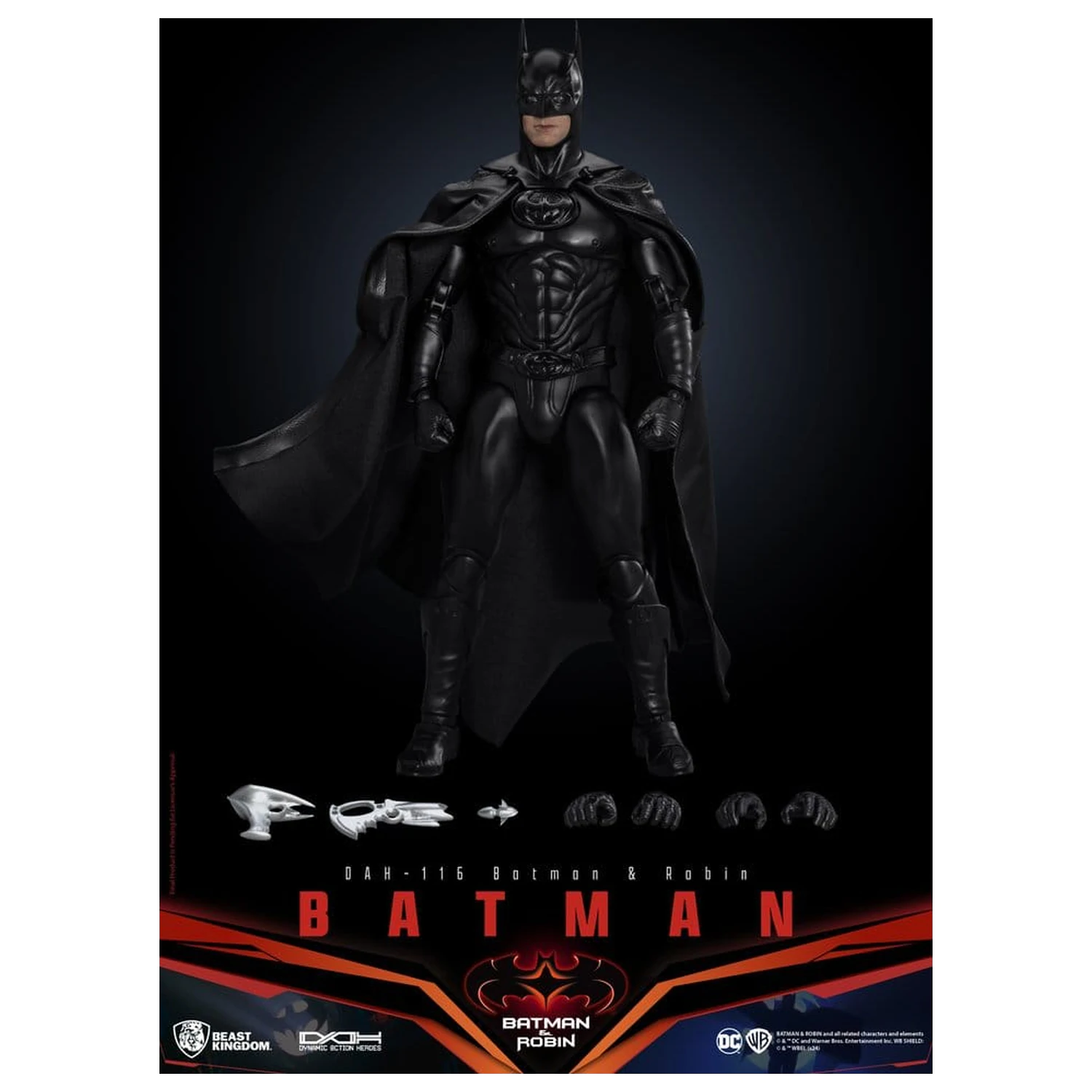 DC Comics Dynamic 8ction Heroes akcijska figura Batman (Batman & Robin) 21 cm fotografija izdelka