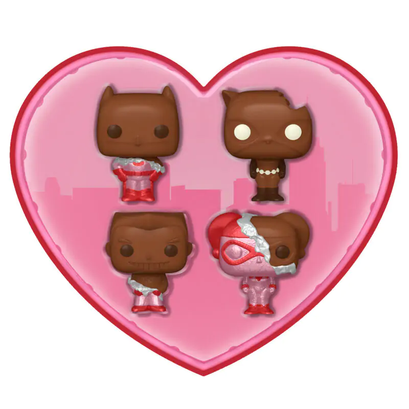 DC Valentines Pocket POP! Vinilna Figura 4-Pack Choc 4 cm fotografija izdelka