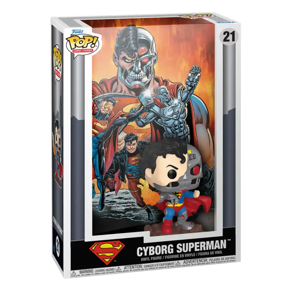 DC Comics Funko POP! Comic Cover Vinilna Figura Cyborg Superman 9 cm fotografija izdelka