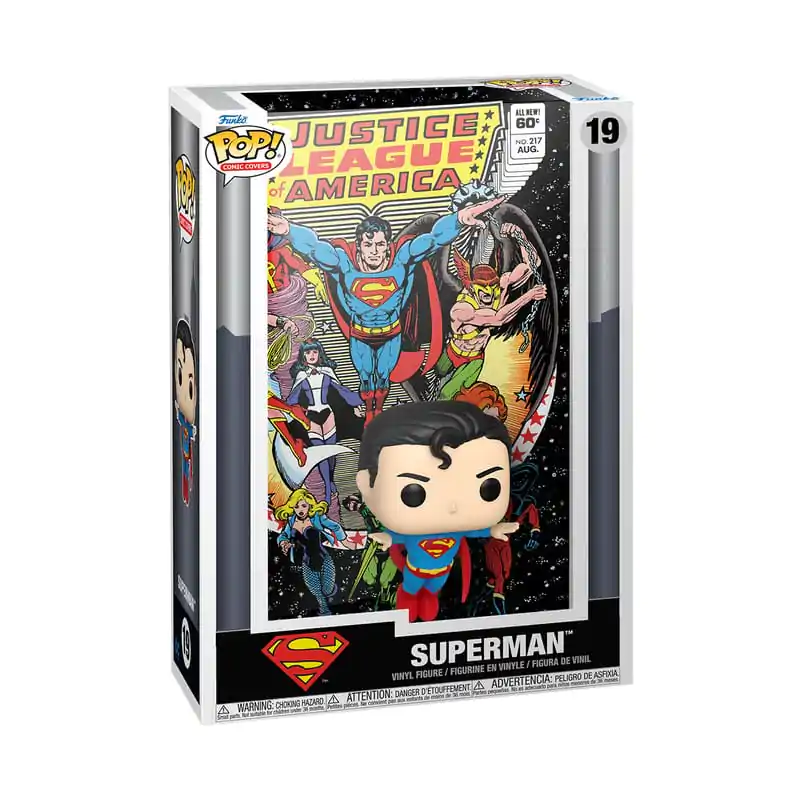 DC Comics Funko POP! Ovitki stripov Vinil figura Liga pravičnosti Amerike Superman 9 cm fotografija izdelka