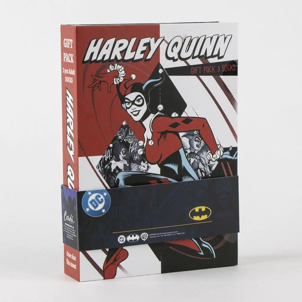 DC Comics Harley Quinn pack 3 odrasle nogavice fotografija izdelka