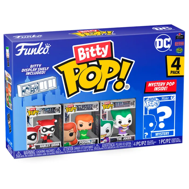 DC Bitty POP! Vinilna figura, paket s 4 figurami Harley Quinn 2,5 cm fotografija izdelka