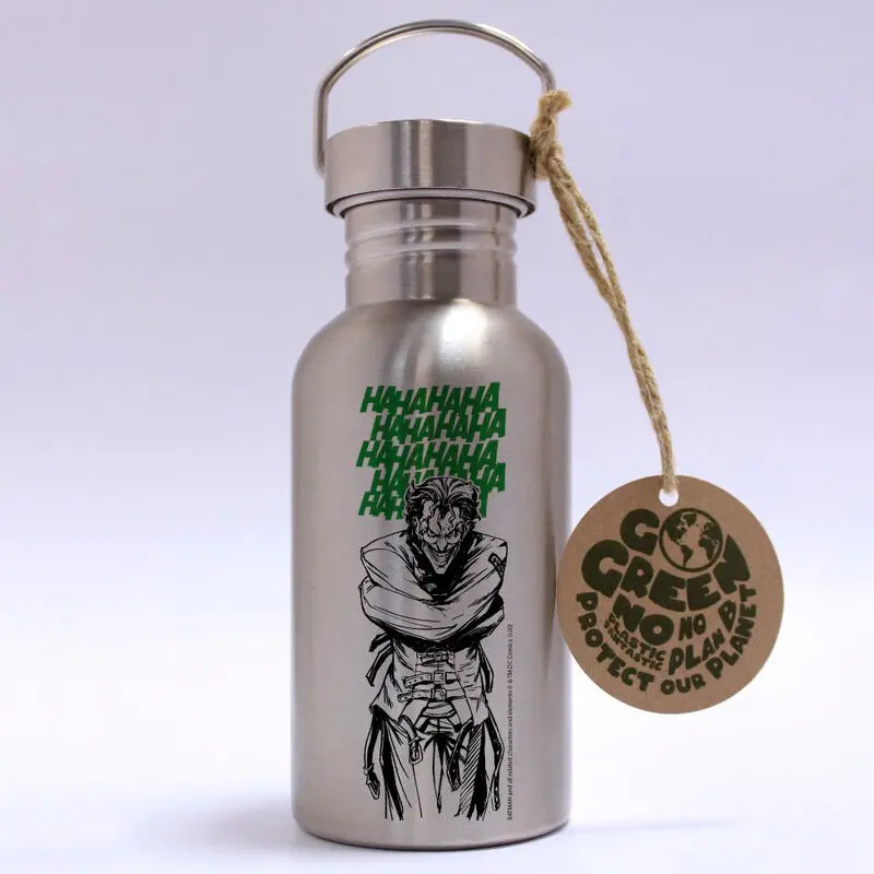 DC Comics Stainless Steel Water Bottle Joker Laugh fotografija izdelka