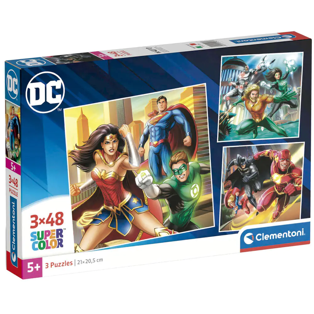 DC Comics Justice League puzzle 3 x 48 kosov fotografija izdelka