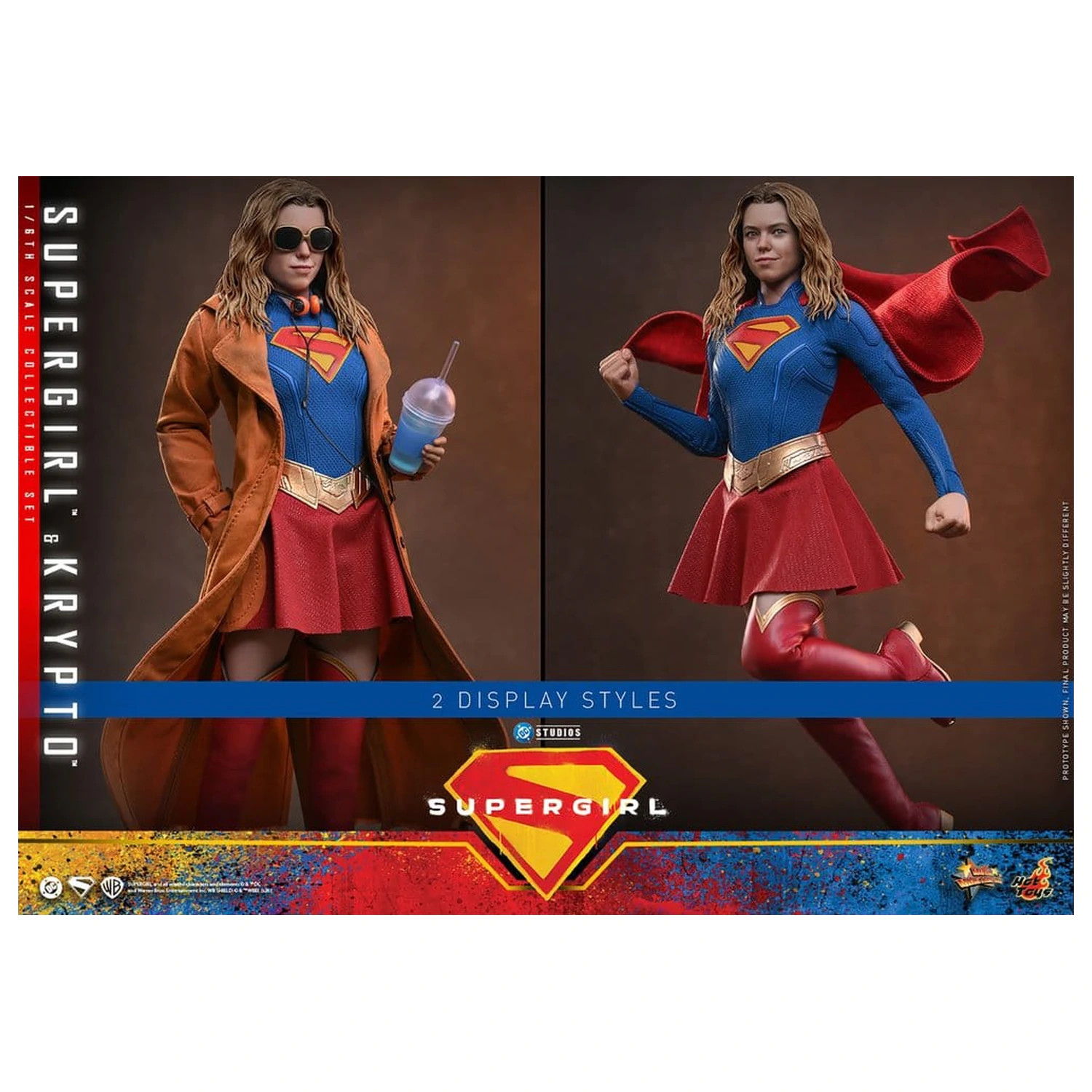 DC Comics Movie Masterpiece set akcijskih figur Supergirl & Krypto 28 cm fotografija izdelka