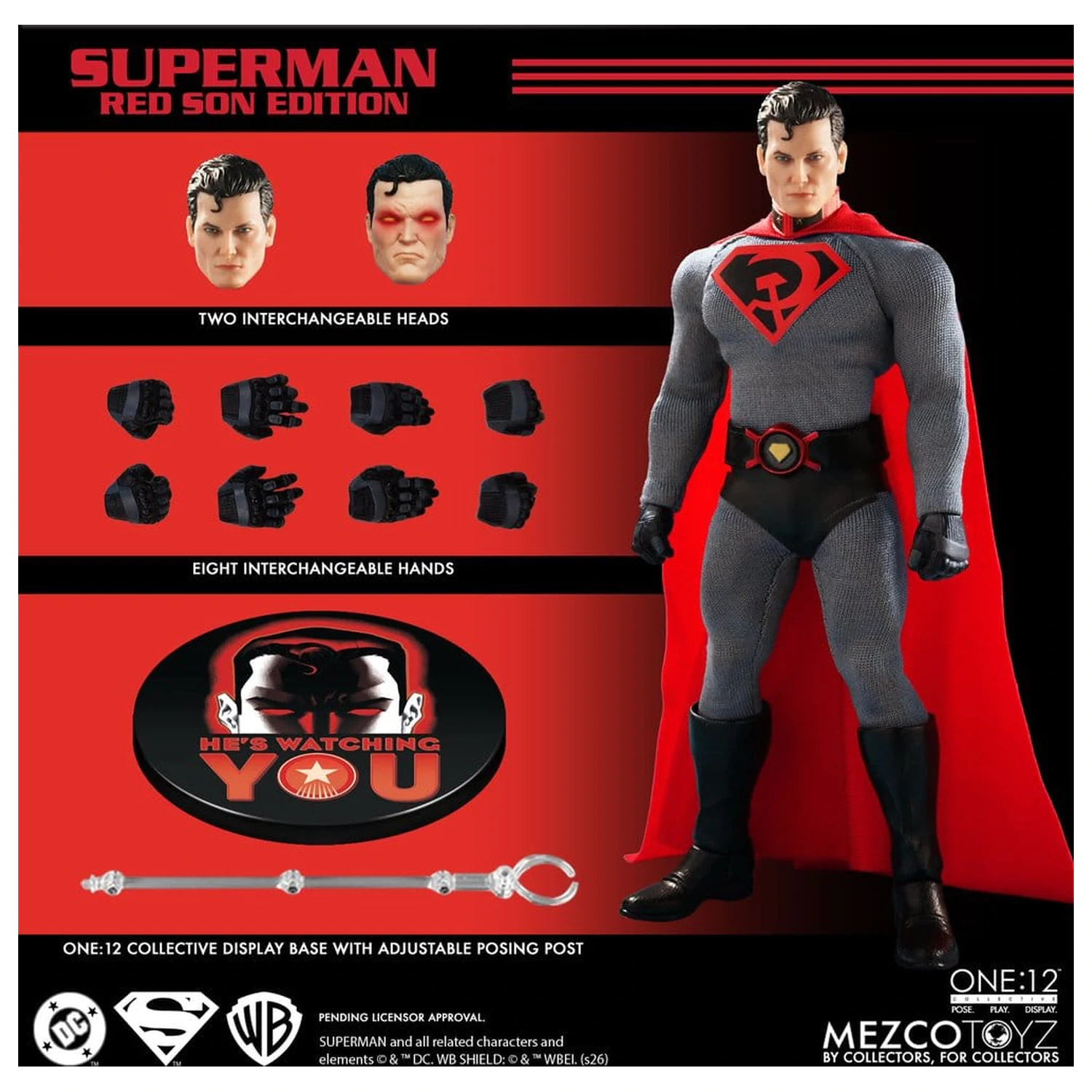 DC Comics One:12 Collective akcijska figura 1/12 Superman: Red Son 17 cm fotografija izdelka