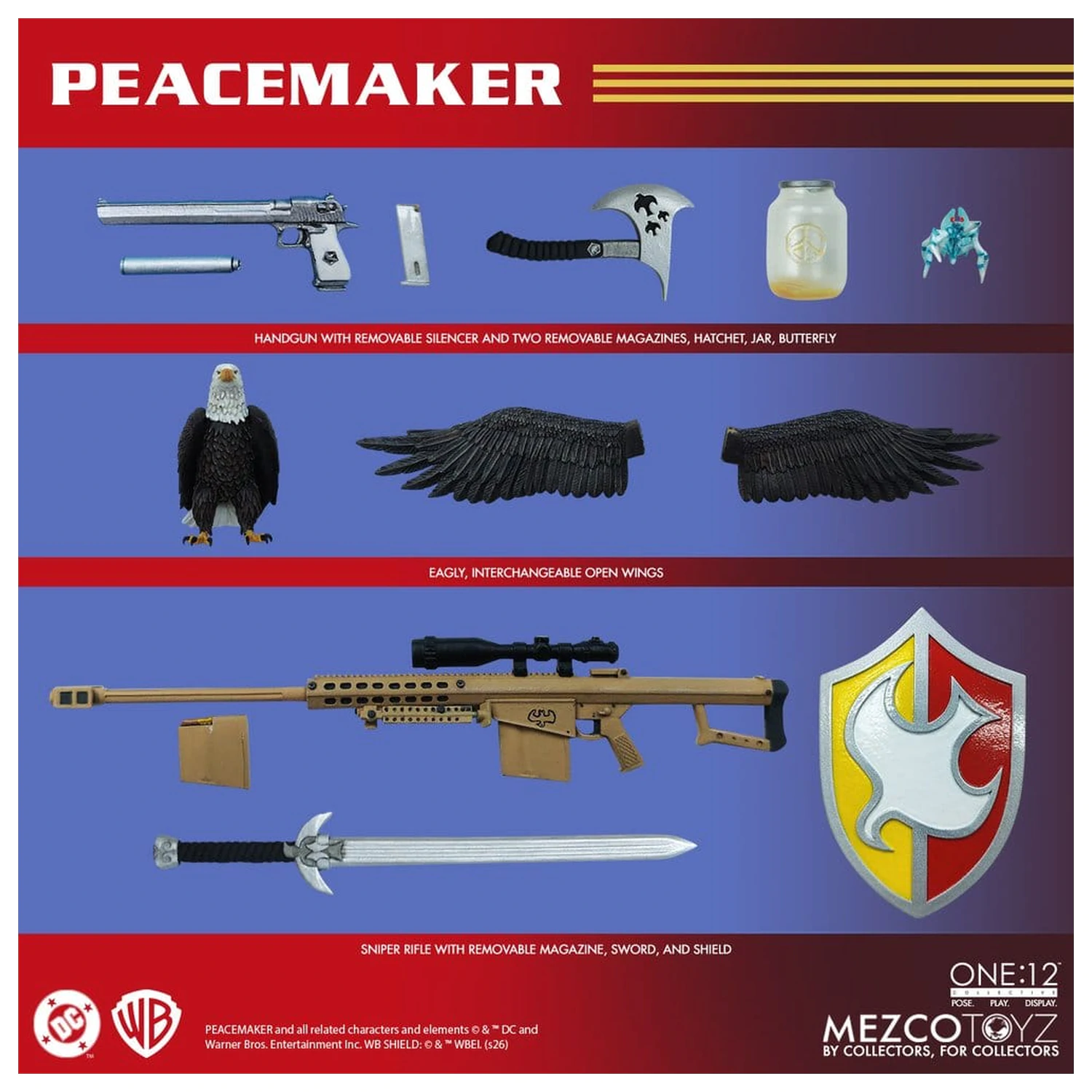 DC Comics One:12 Collective akcijska figura 1/12 Peacemaker 17 cm fotografija izdelka