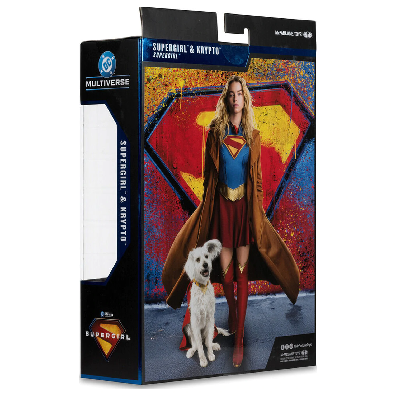 DC Comics Supergirl Deluxe Theatrical Edition Gold Label Collection Supergirl & Puppy Kripto figura 18 cm fotografija izdelka