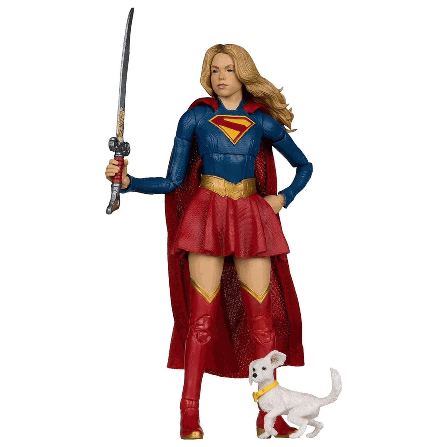 DC Comics Supergirl Deluxe Theatrical Edition Supergirl & Puppy Kripto figura 18 cm fotografija izdelka