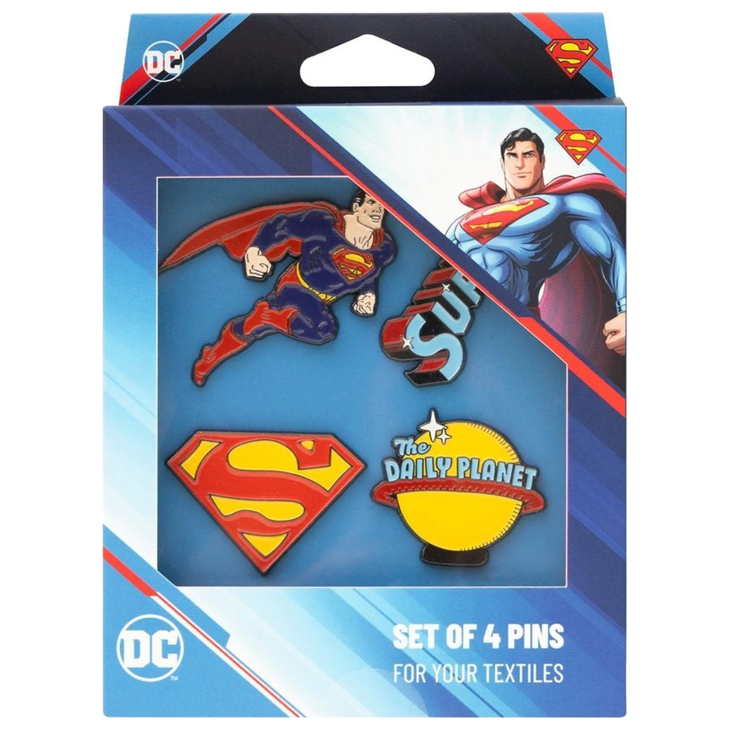 DC Comics Superman set 4 pinov fotografija izdelka