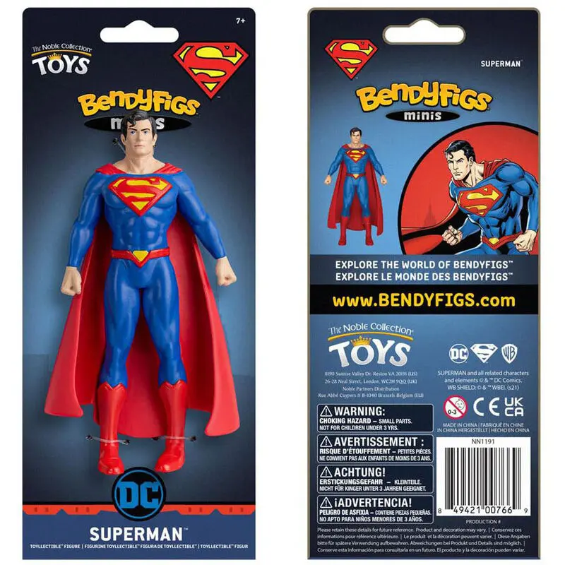 DC Comics Bendyfigs Upogljiva figura Superman 14 cm fotografija izdelka