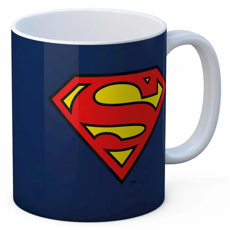 DC Comics Superman logo skodelica fotografija izdelka