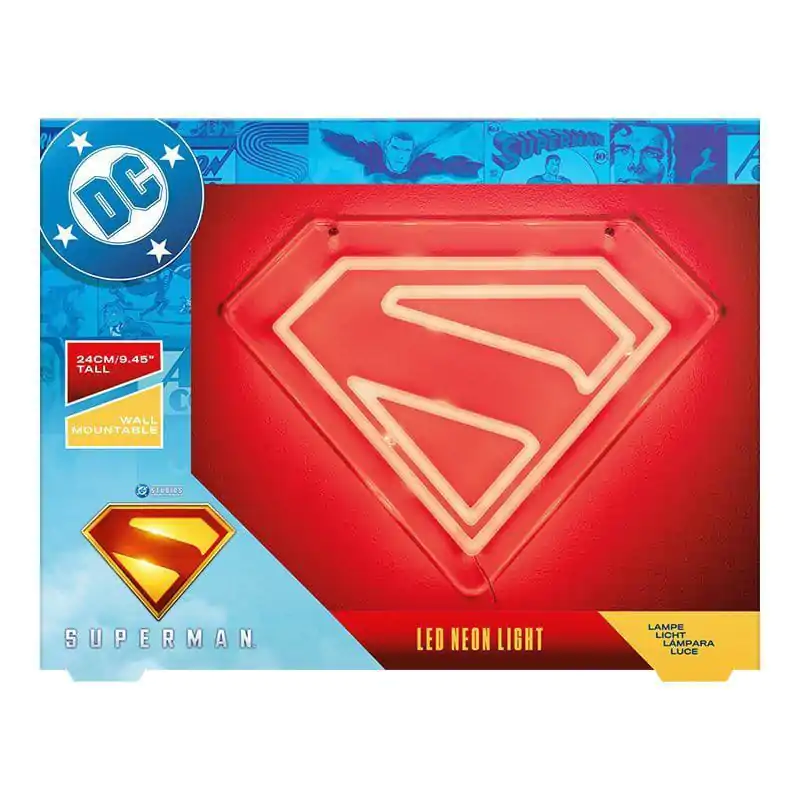 DC Comics LED Stenska svetilka Luč Superman Neon fotografija izdelka