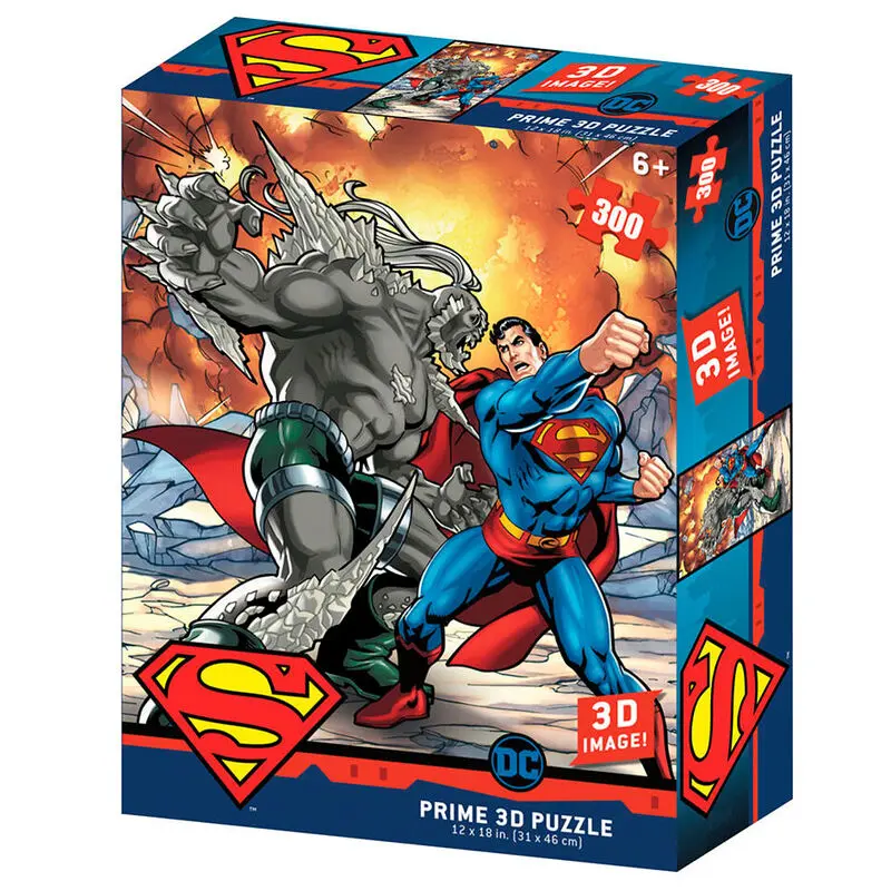 DC Comics Superman vs Doomsday Prime 3D sestavljanka 300 kosov fotografija izdelka