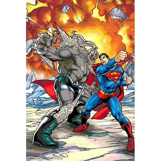 DC Comics Superman vs Doomsday Prime 3D sestavljanka 300 kosov fotografija izdelka