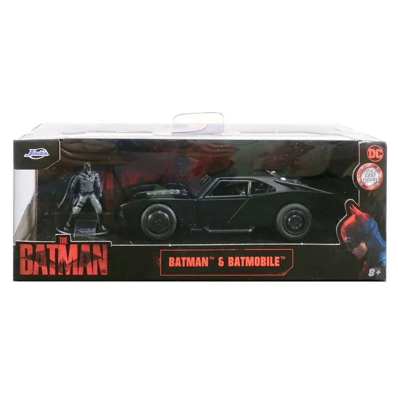 DC Comics The Batman Batmobil kovinski avto + figura Batman set fotografija izdelka