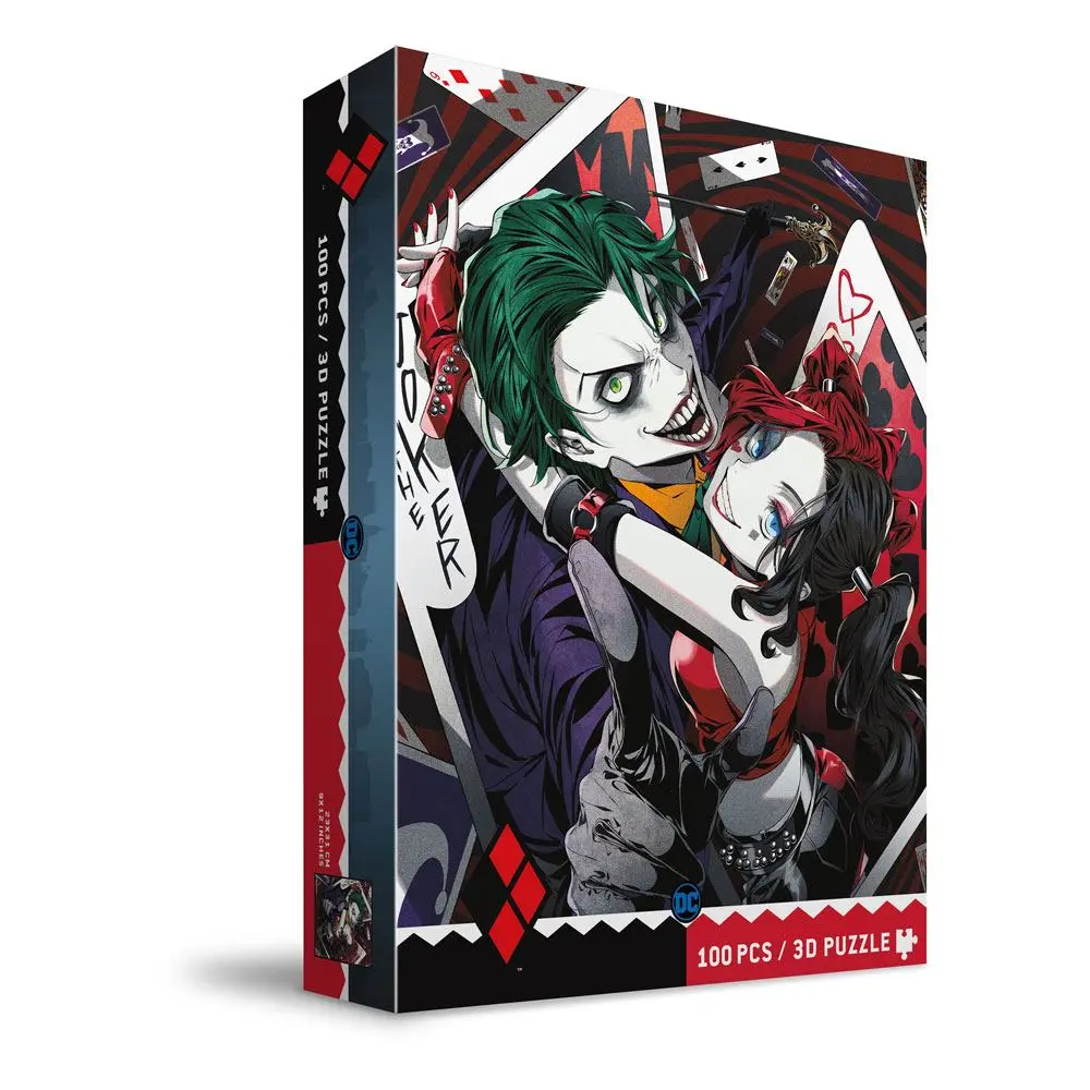 DC Comics Sestavljanka z 3D-efektom The Joker & Harley Quinn Manga (100 kosov) fotografija izdelka
