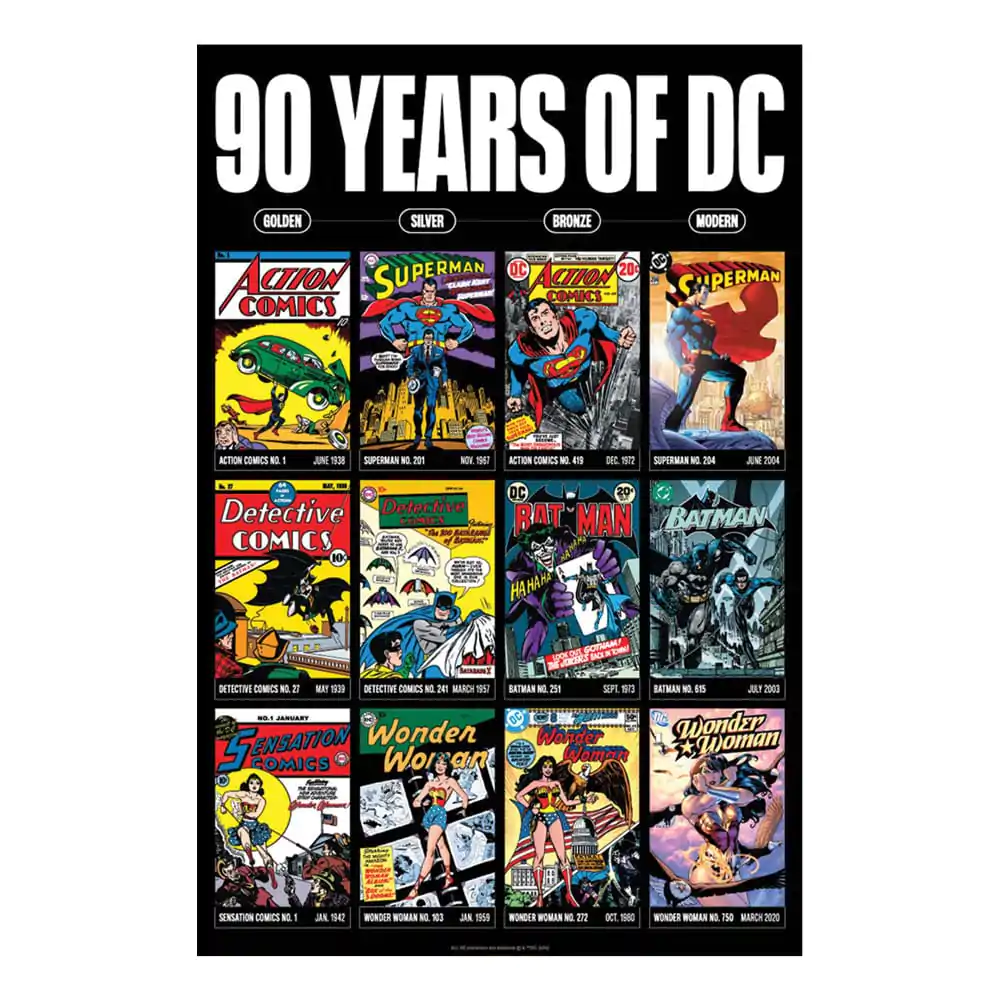 DC Comics Umetniški tisk 90 Years Limited Edition 42 x 30 cm fotografija izdelka