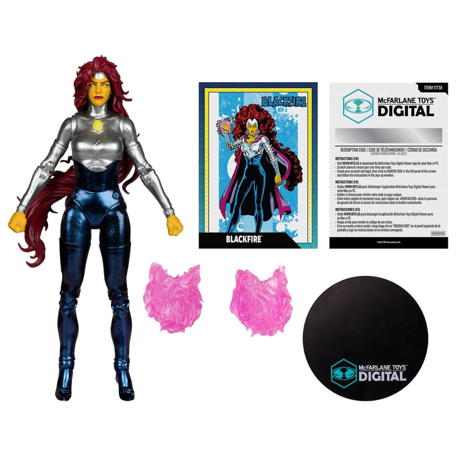 DC Direct McFarlane Toys digitalna akcijska figura Blackfire (The New Teen Titans) 18 cm fotografija izdelka