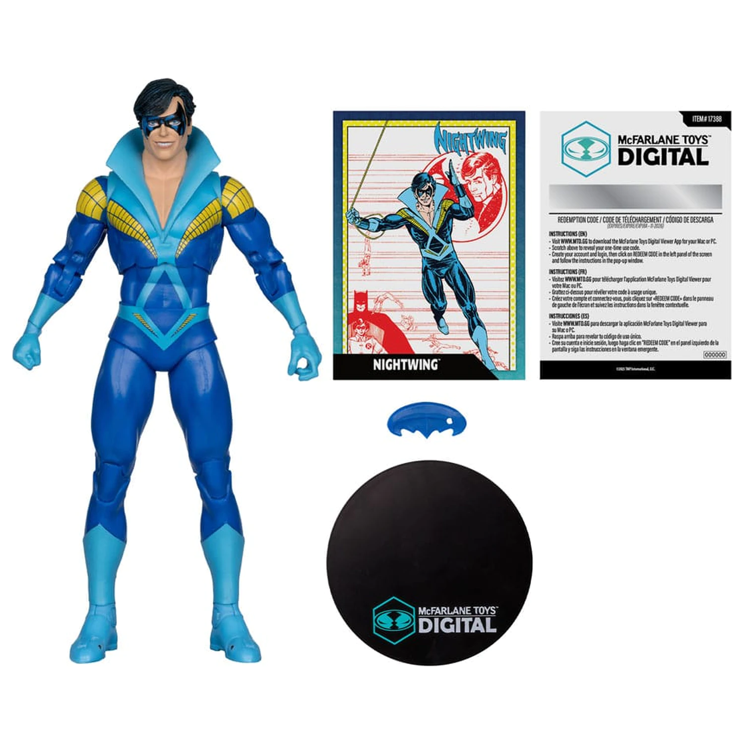 DC Direct McFarlane Toys Digital akcijska figura Nightwing (Teen Titans) 18 cm fotografija izdelka