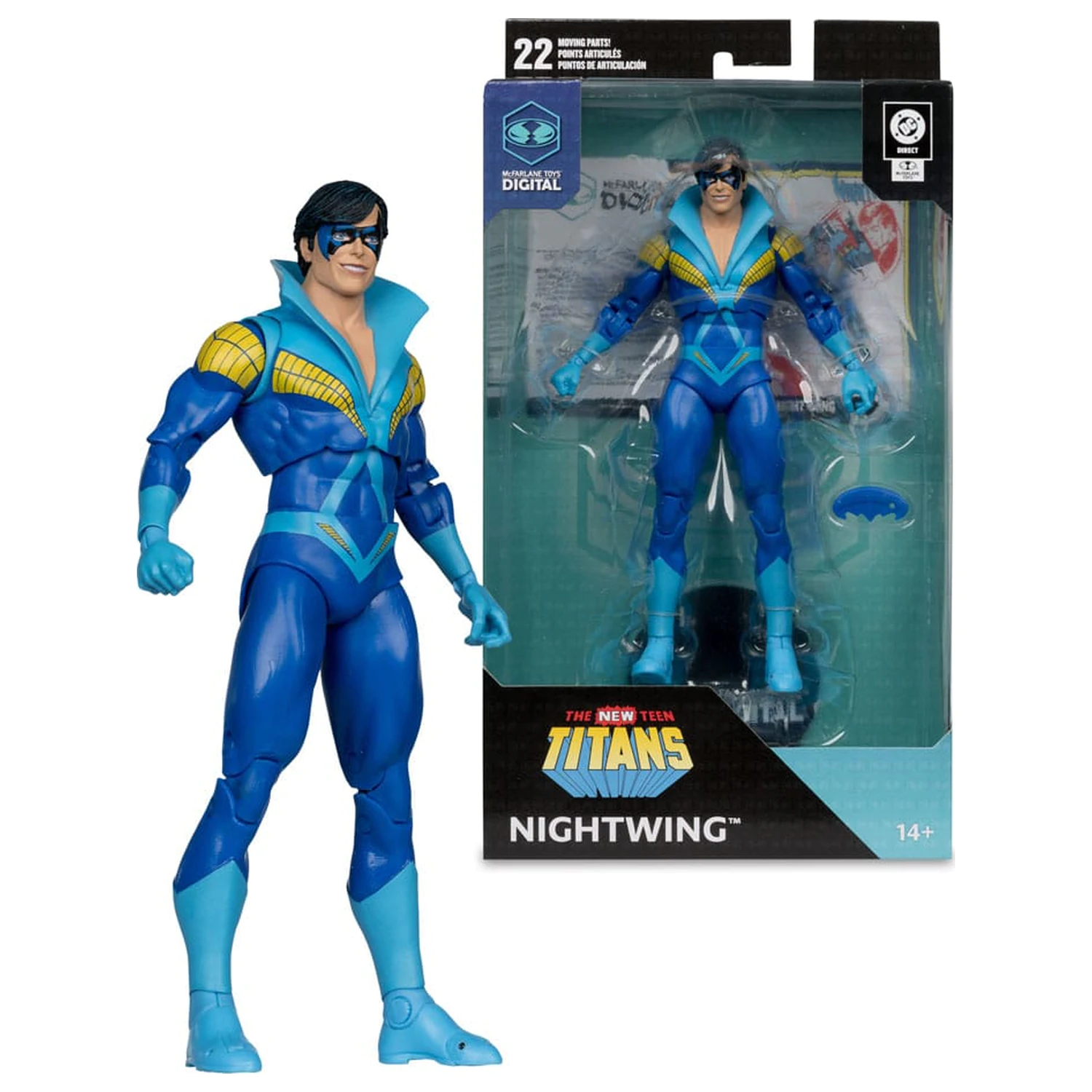 DC Direct McFarlane Toys Digital akcijska figura Nightwing (Teen Titans) 18 cm fotografija izdelka