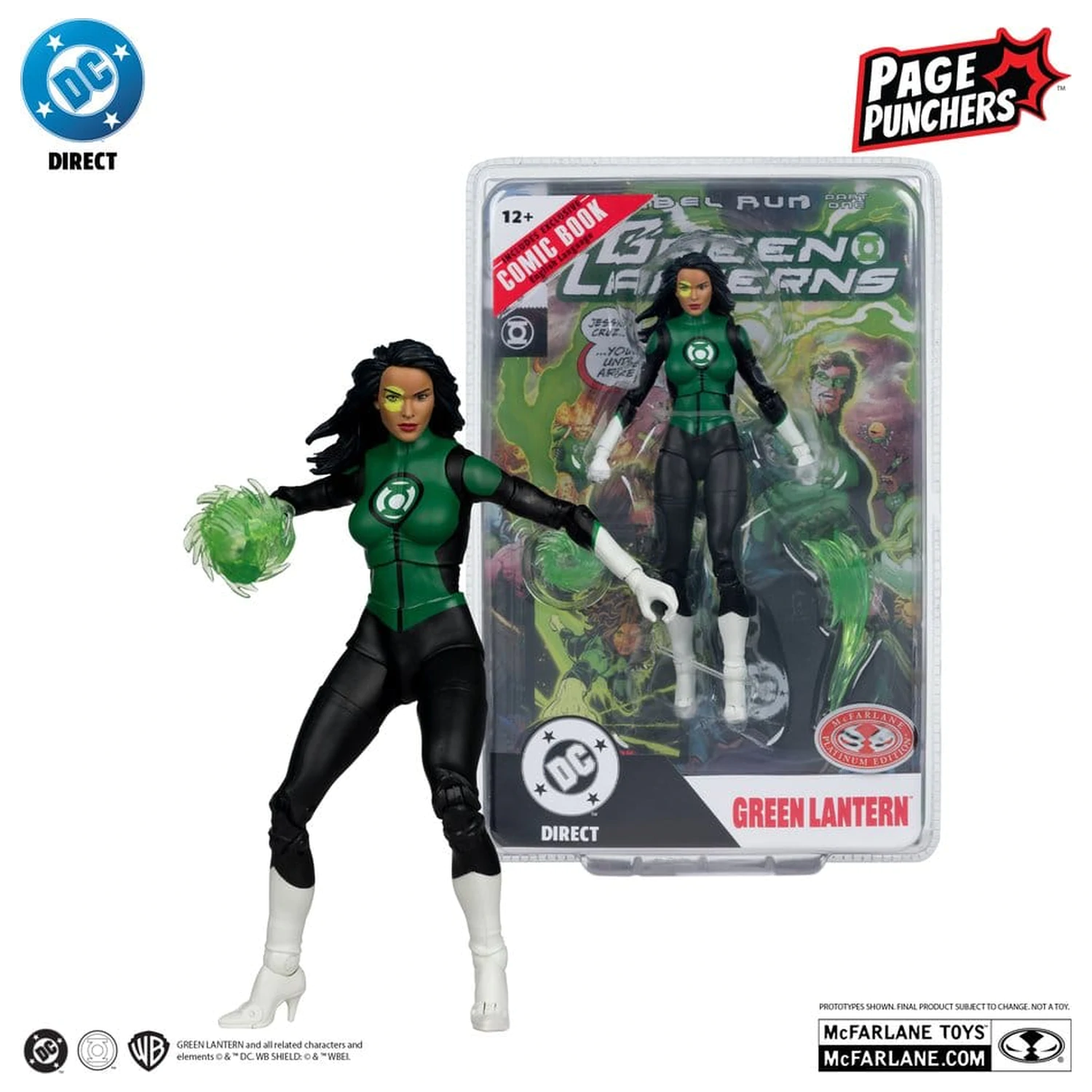 DC Direct Page Punchers akcijska figura Jessica Cruz (Green Lanterns # 48) (Red Platinum Edition) 18 cm fotografija izdelka