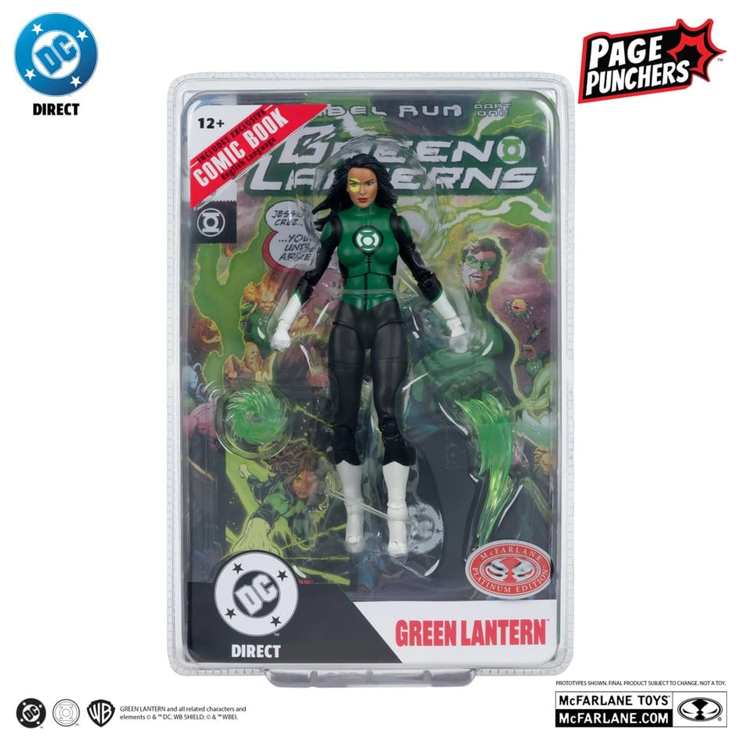 DC Direct Page Punchers akcijska figura Jessica Cruz (Green Lanterns # 48) (Red Platinum Edition) 18 cm fotografija izdelka