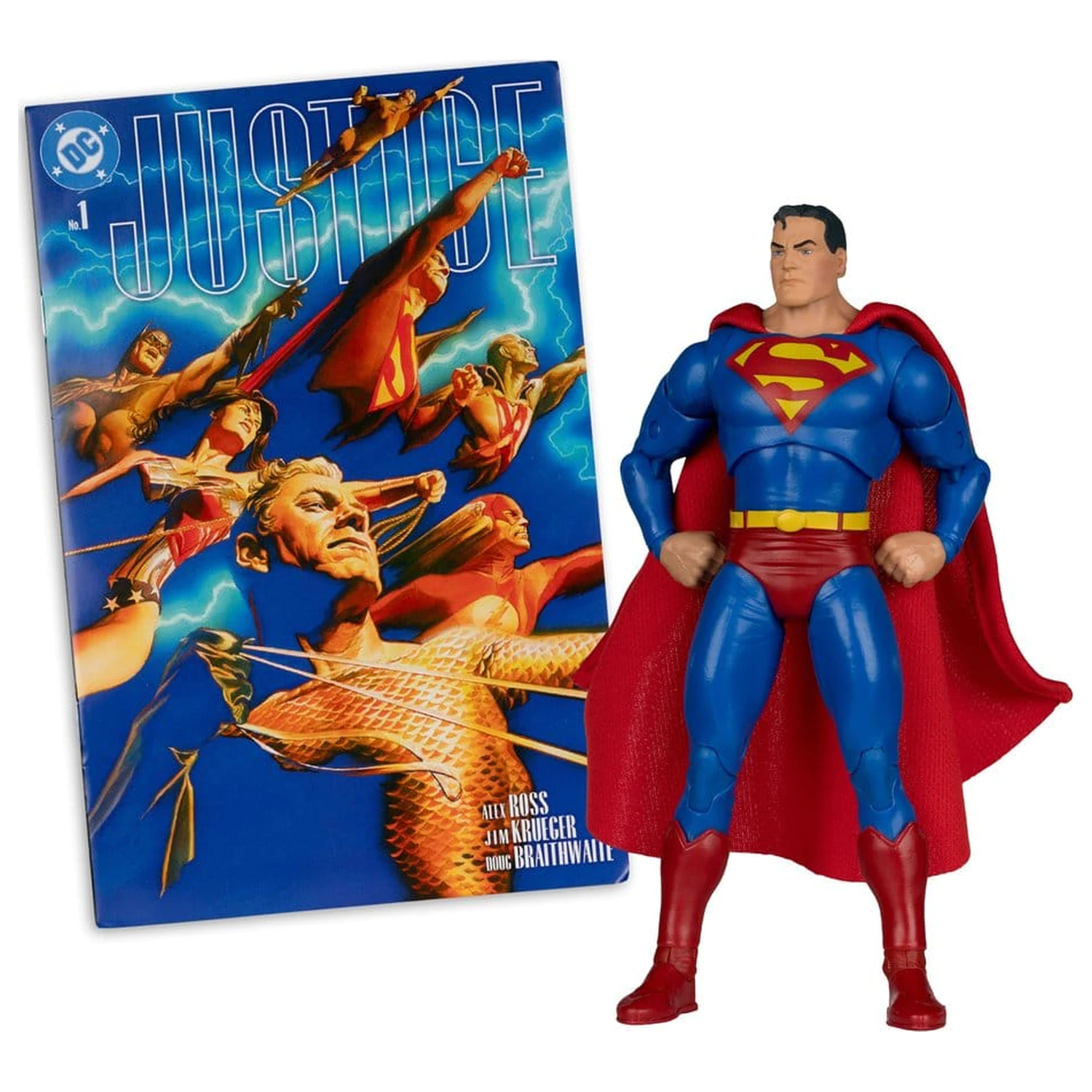DC Direct Page Punchers akcijska figura Superman (Justice #1) (Red Platinum Edition) 19 cm fotografija izdelka