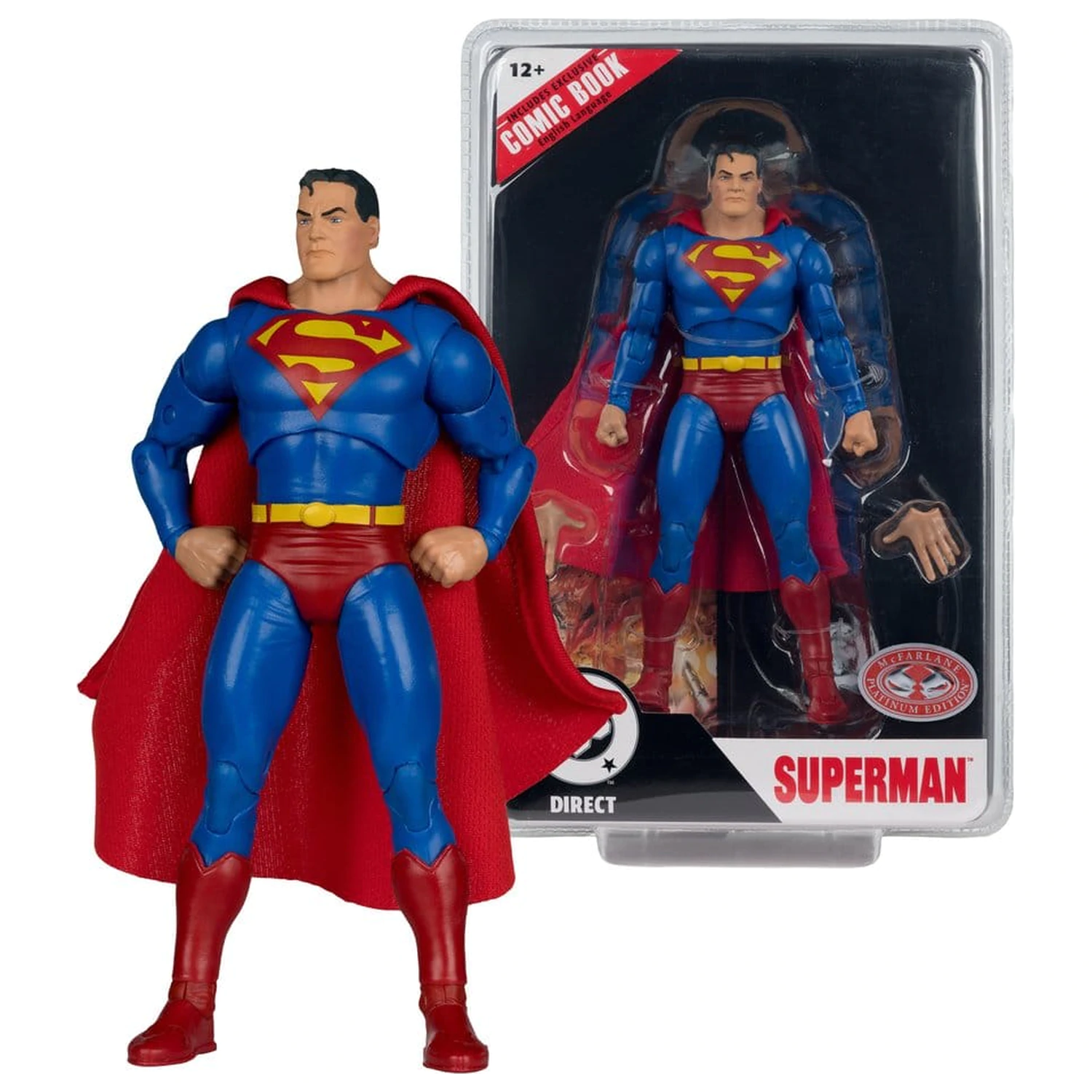 DC Direct Page Punchers akcijska figura Superman (Justice #1) (Red Platinum Edition) 19 cm fotografija izdelka