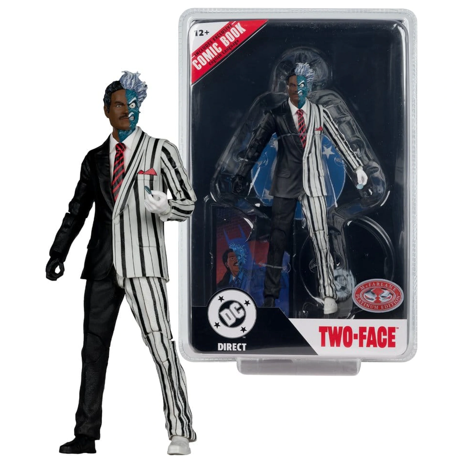 DC Direct Page Punchers akcijska figura Two-Face (Batman 89) (Red Platinum Edition) 19 cm fotografija izdelka