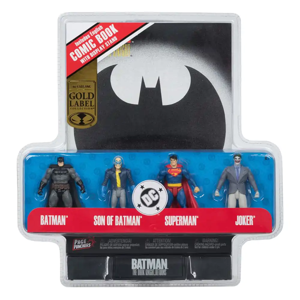DC Direct Page Punchers Akcijska figura Komplet 4 Batman & Son of Batman & Superman & Joker 7 cm fotografija izdelka