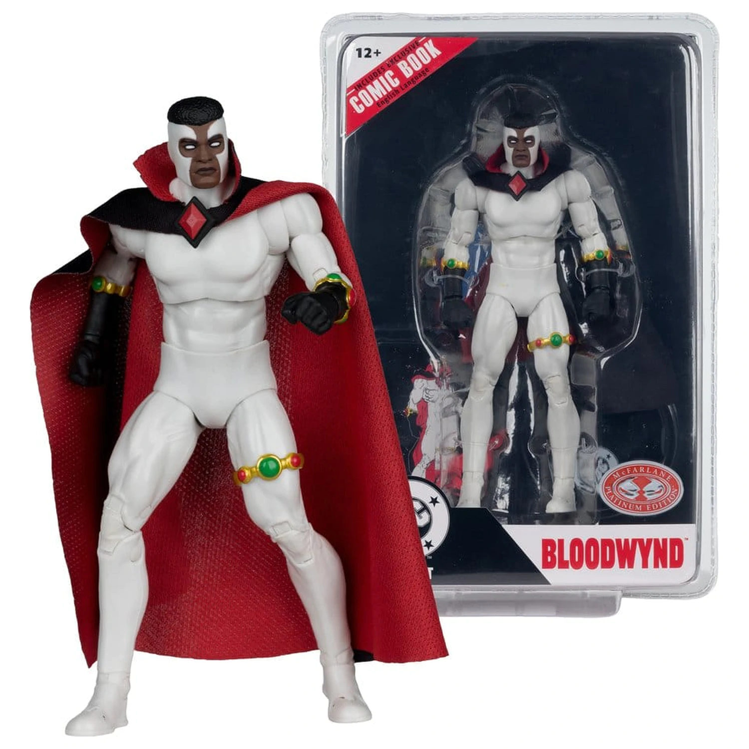 DC Direct Page Punchers akcijska figura Bloodwynd (Justice League #77) (Red Platinum Edition) 18 cm fotografija izdelka