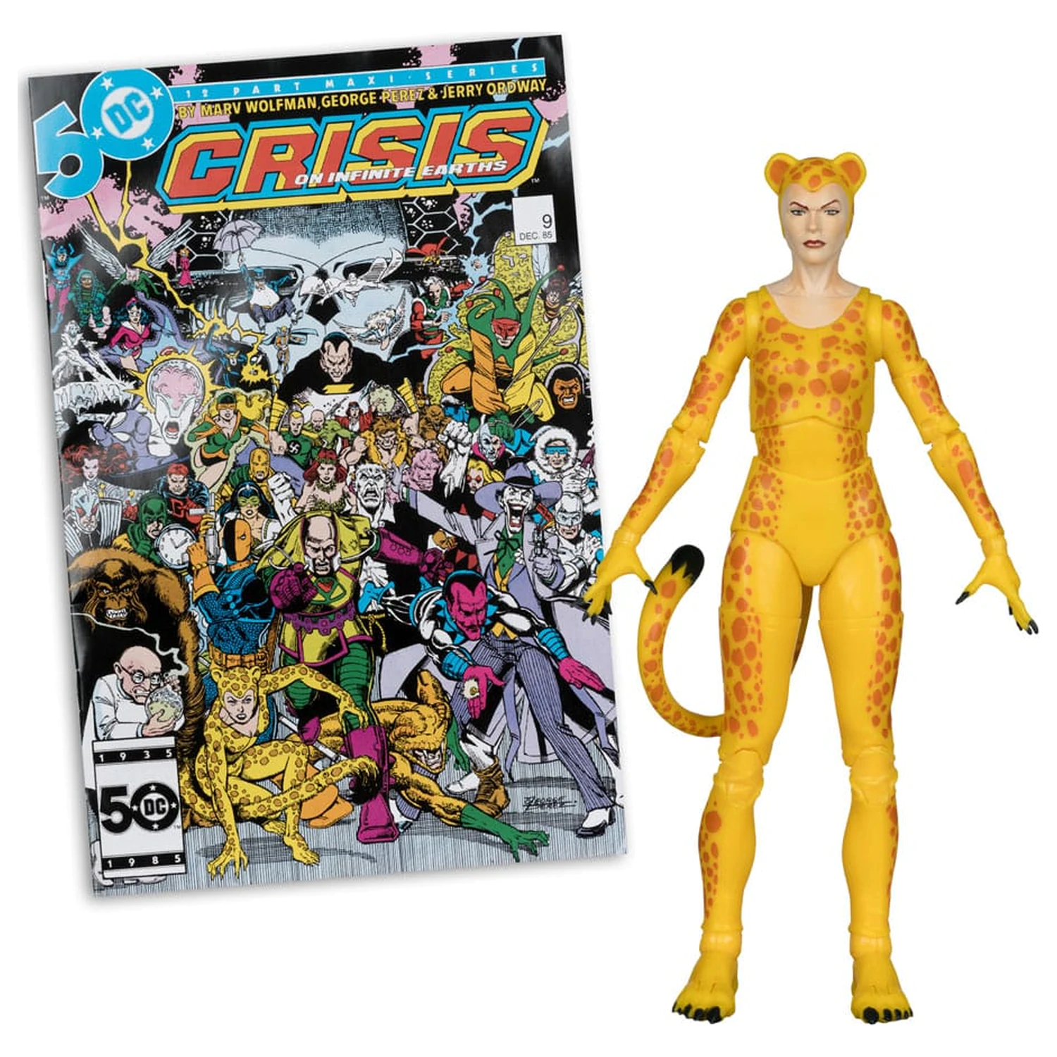 DC Direct Page Punchers akcijska figura Cheetah (Crisis on Infinite Earths)(Red Platinum Edition) 17 cm fotografija izdelka
