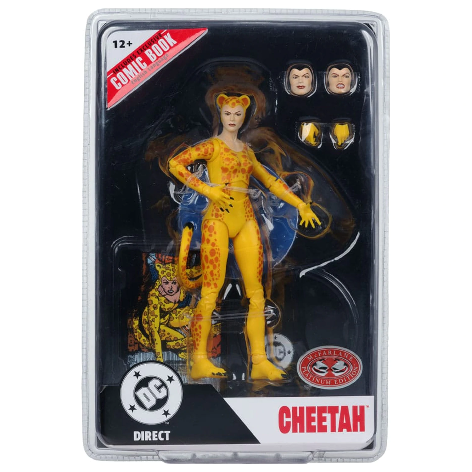 DC Direct Page Punchers akcijska figura Cheetah (Crisis on Infinite Earths)(Red Platinum Edition) 17 cm fotografija izdelka
