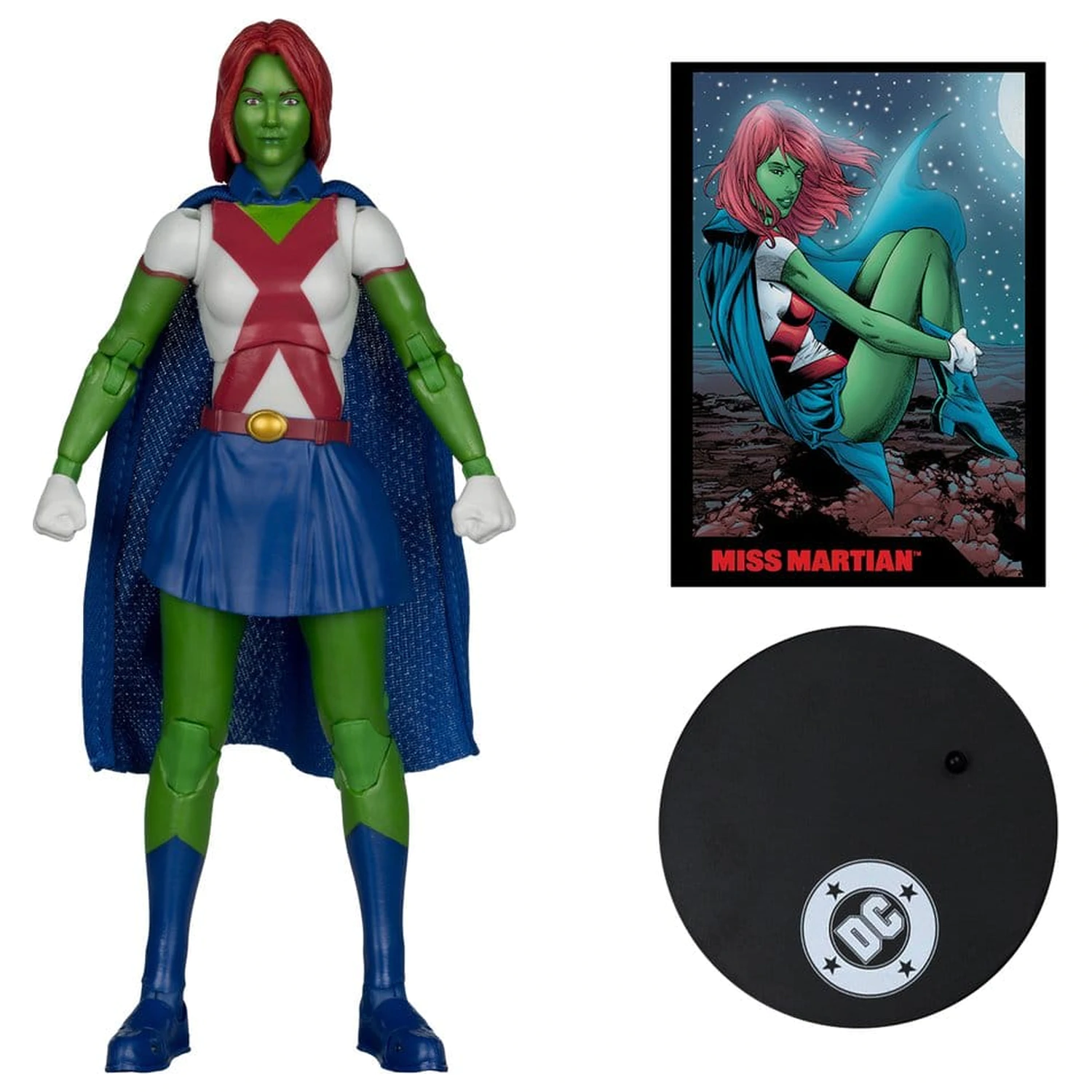 DC Direct Page Punchers akcijska figura Miss Martian (Teen Titans #41) (Red Platinum Edition) 17 cm fotografija izdelka