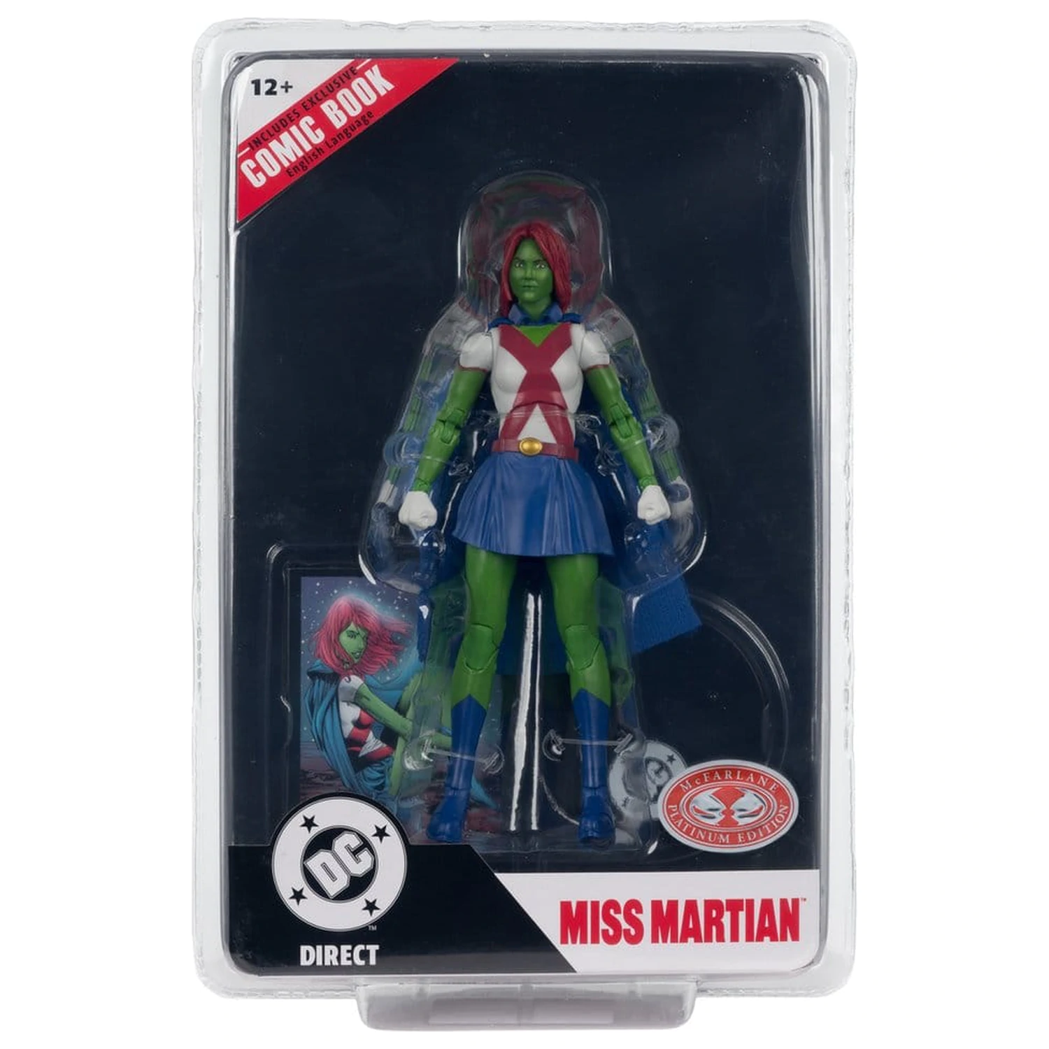 DC Direct Page Punchers akcijska figura Miss Martian (Teen Titans #41) (Red Platinum Edition) 17 cm fotografija izdelka