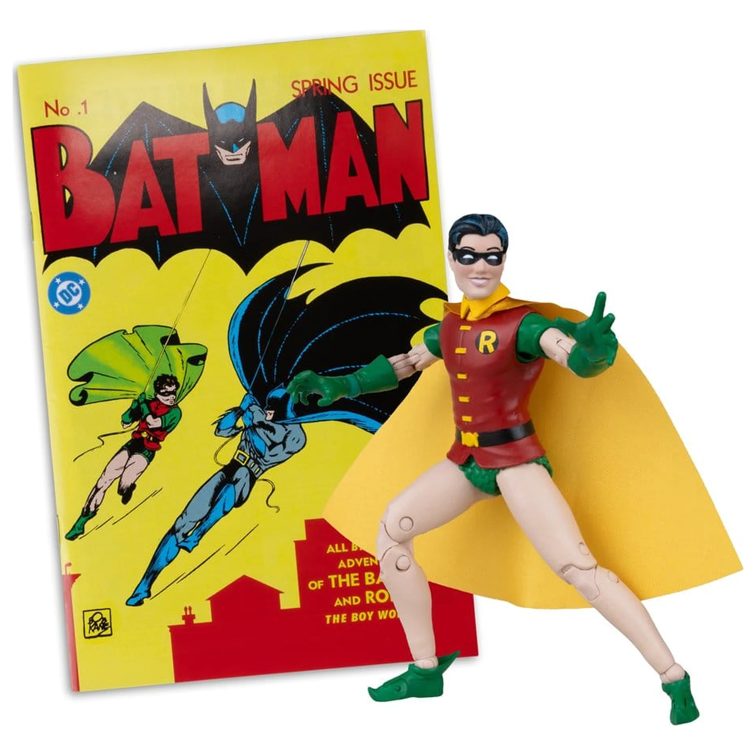 DC Direct Page Punchers akcijska figura Robin Dick Grayson (Batman #1) (Red Platinum Edition) 14 cm fotografija izdelka