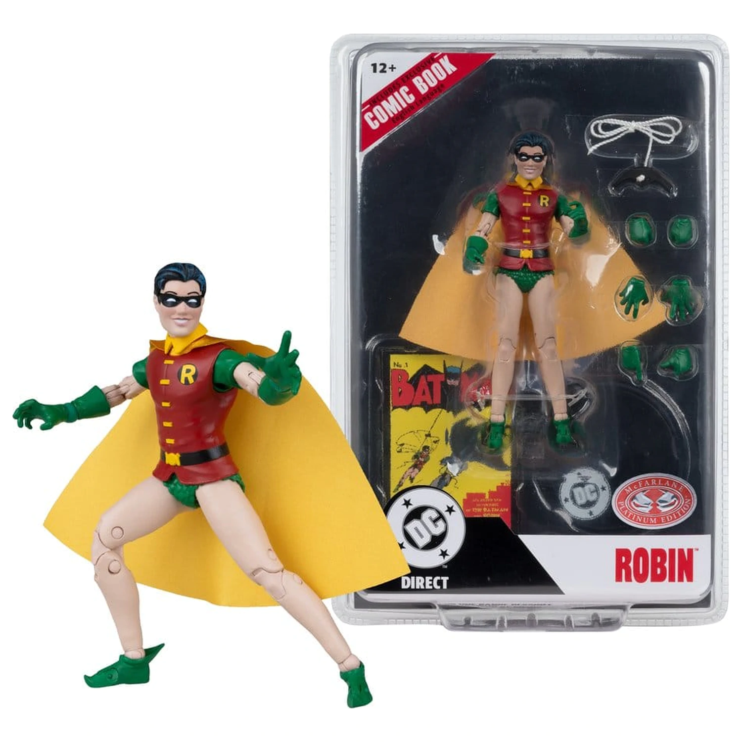 DC Direct Page Punchers akcijska figura Robin Dick Grayson (Batman #1) (Red Platinum Edition) 14 cm fotografija izdelka
