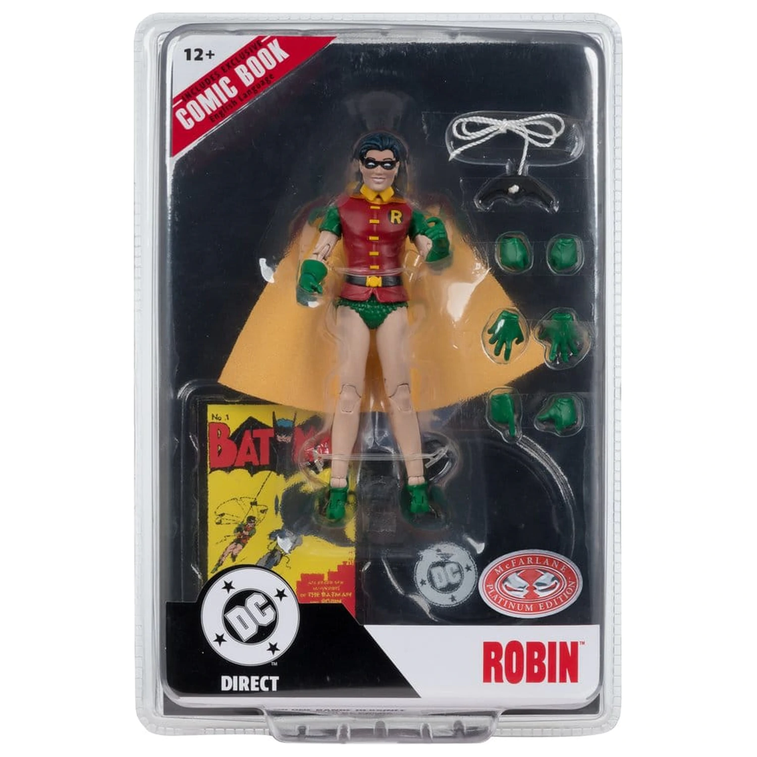 DC Direct Page Punchers akcijska figura Robin Dick Grayson (Batman #1) (Red Platinum Edition) 14 cm fotografija izdelka
